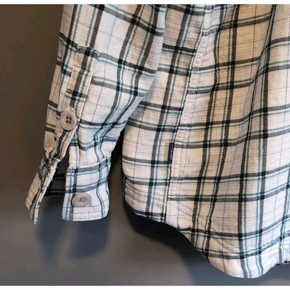 Eddie Bauer Size Medium Thermal Lined Shirt Womens Shacket Button Up Top M Plaid - Picture 6 of 7